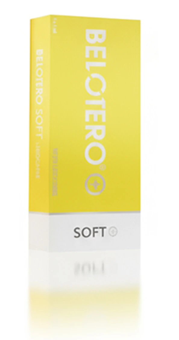 Оригинальный препарат Belotero Soft — жёлтая упаковка Merz Aesthetics